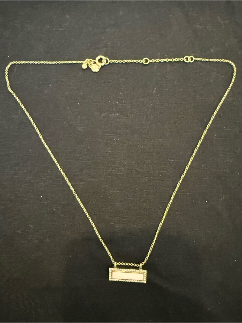 Loft- Delicate Gold Bar Pendant Necklace - Women Jewelry